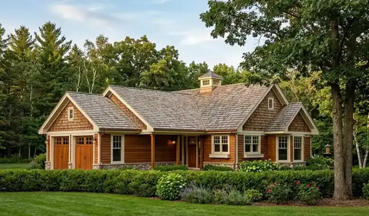 Traditional house plans 58-292 - front exterior, 582 sq ft, 1 bed, 1 bath house plans | Monster House Plans