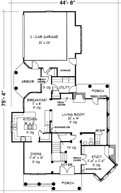 Main Floor Plan: 58-294