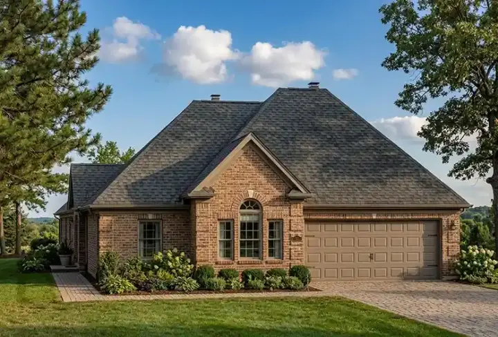 Traditional house plans 58-296 - front exterior, 1,879 sq ft, 2 bed, 2 bath house plans | Monster House Plans