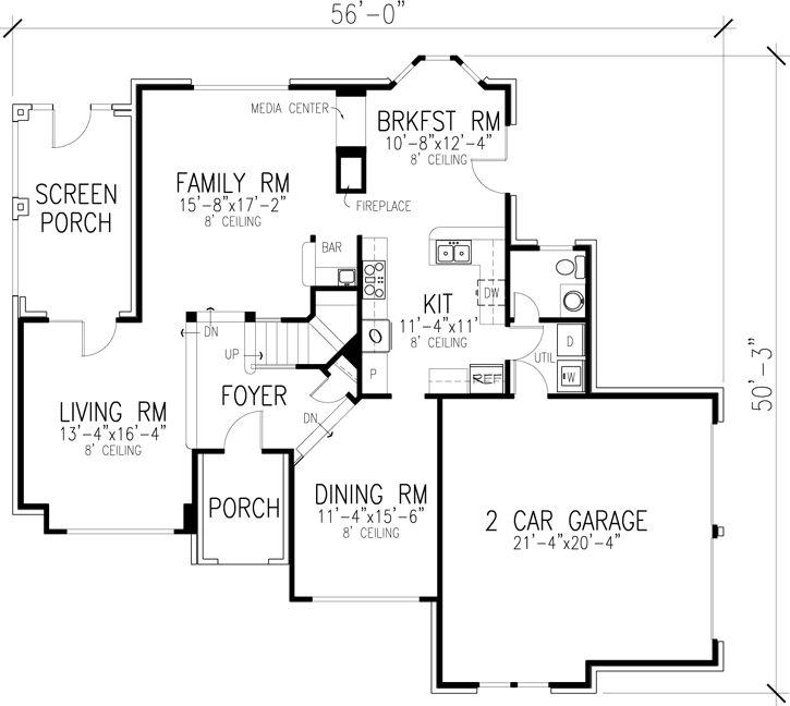 Main Floor Plan: 58-297