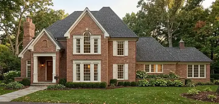 Traditional house plans 58-299 - front exterior, 3,626 sq ft, 4 bed, 4 bath house plans | Monster House Plans
