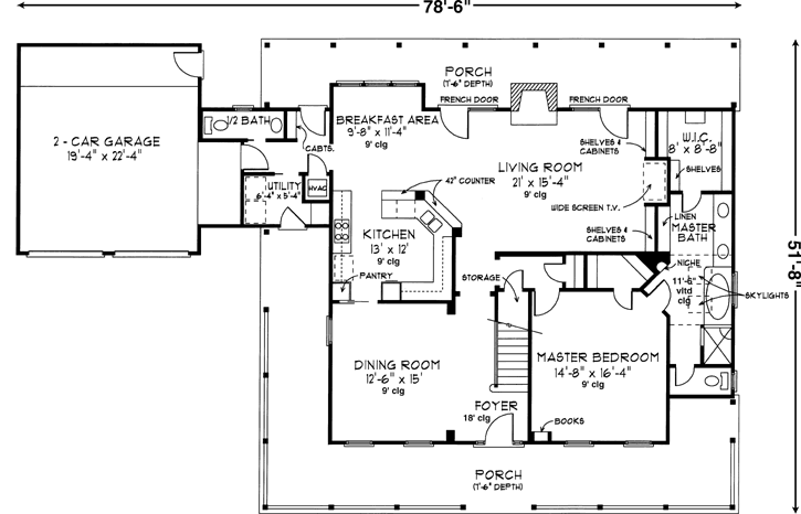 Main Floor Plan: 58-300