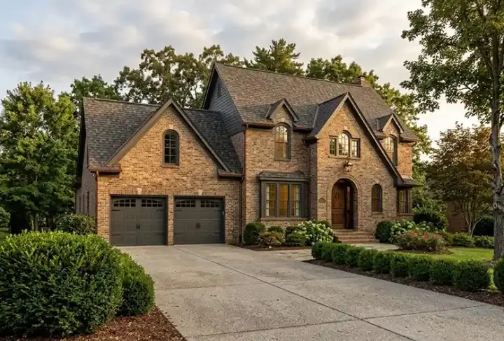 European house plans 58-303 - front exterior, 2,577 sq ft, 4 bed, 2 bath house plans | Monster House Plans