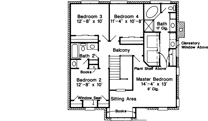 Upper/Second Floor Plan: 58-303