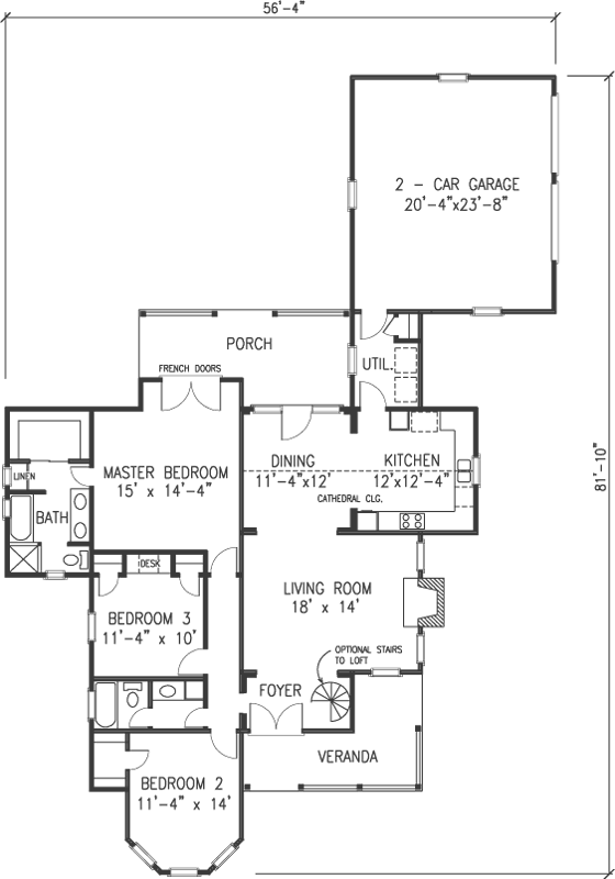 Main Floor Plan: 58-306