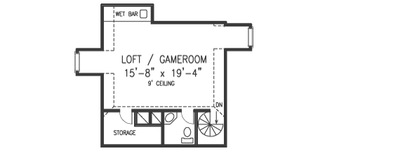 Upper/Second Floor Plan: 58-306