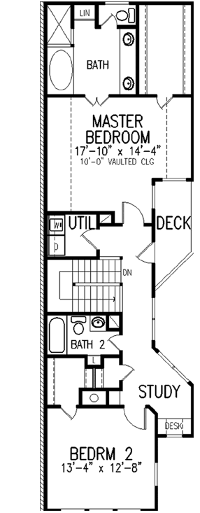 Upper/Second Floor Plan:58-308