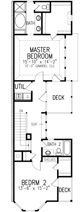 Upper/Second Floor Plan: 58-310