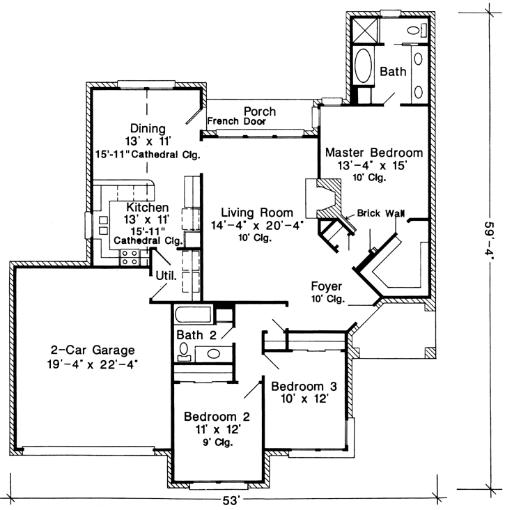 Main Floor Plan: 58-311