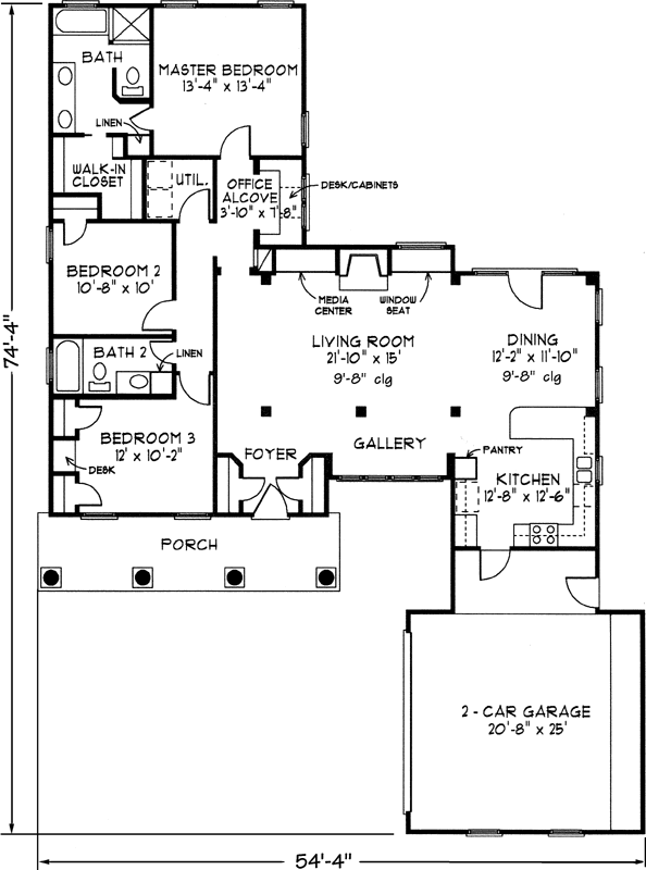 Main Floor Plan: 58-314