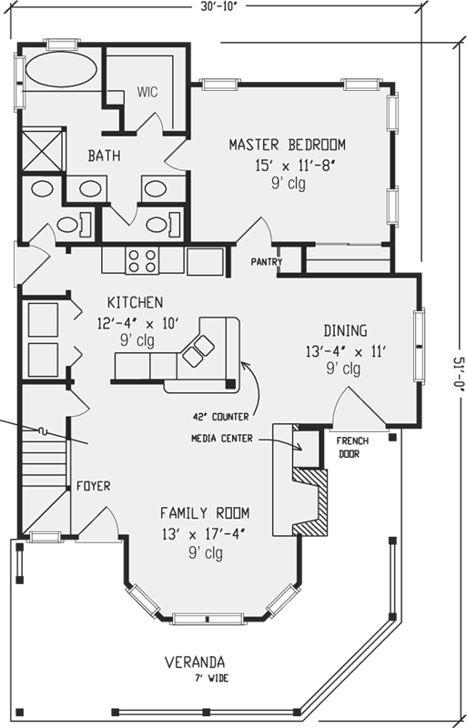 Main Floor Plan: 58-315