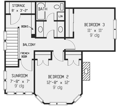 Upper/Second Floor Plan: 58-315