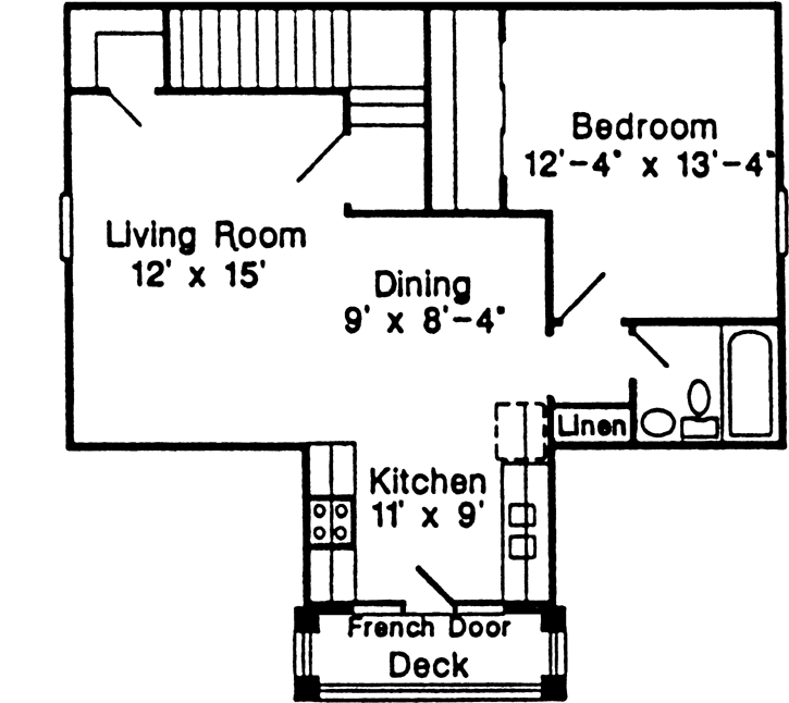 Upper/Second Floor Plan: 58-316