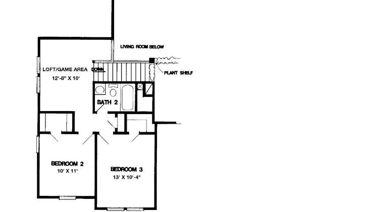 Upper/Second Floor Plan: 58-320