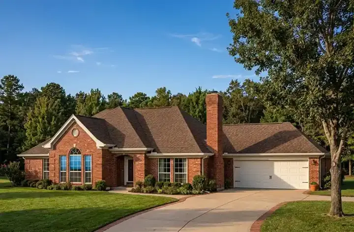 Traditional house plans 58-322 - front exterior, 1,707 sq ft, 3 bed, 2 bath house plans | Monster House Plans