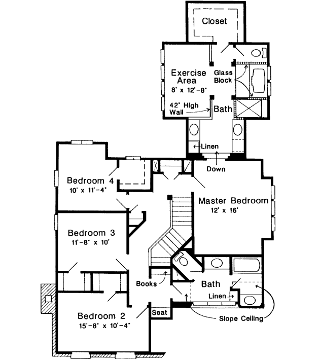 Upper/Second Floor Plan: 58-325