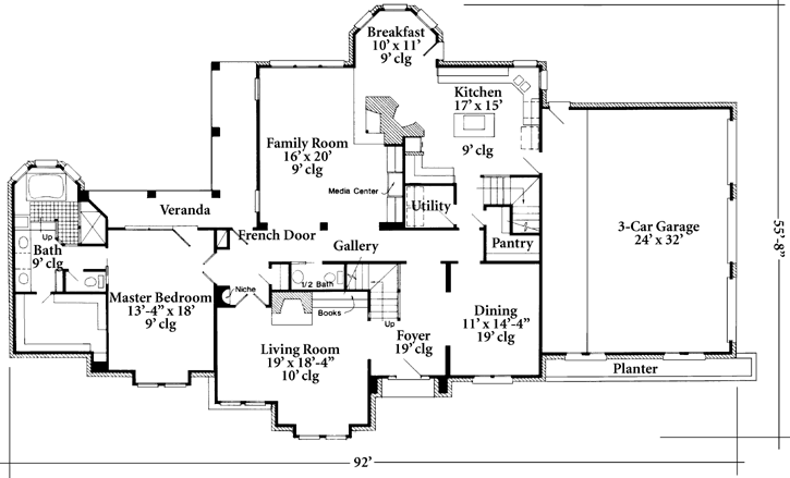 Main Floor Plan: 58-327