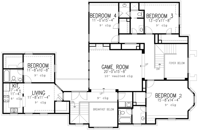 Upper/Second Floor Plan: 58-328