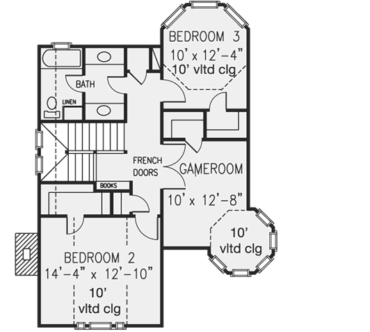 Upper/Second Floor Plan: 58-330