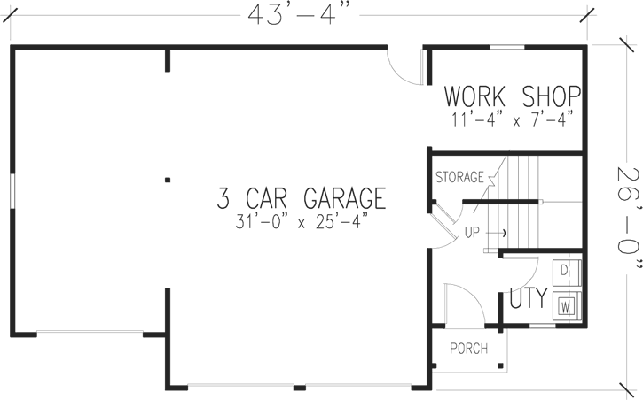 Main Floor Plan: 58-331