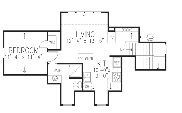 Upper/Second Floor Plan:58-331