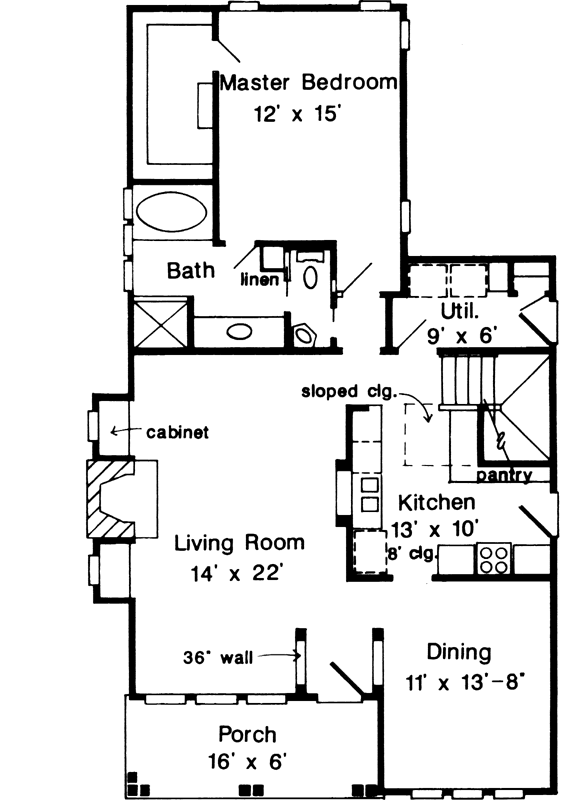 Main Floor Plan: 58-332