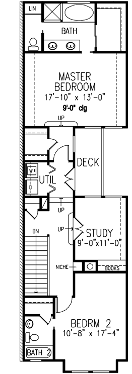 Upper/Second Floor Plan: 58-335