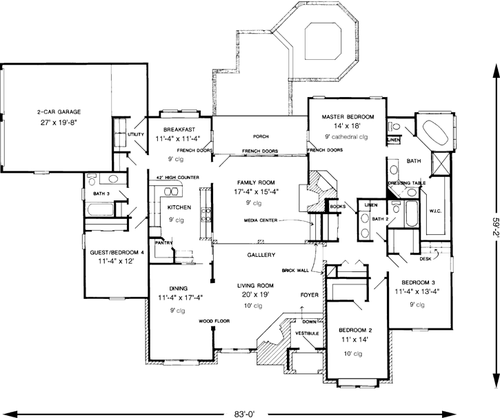 Main Floor Plan: 58-336