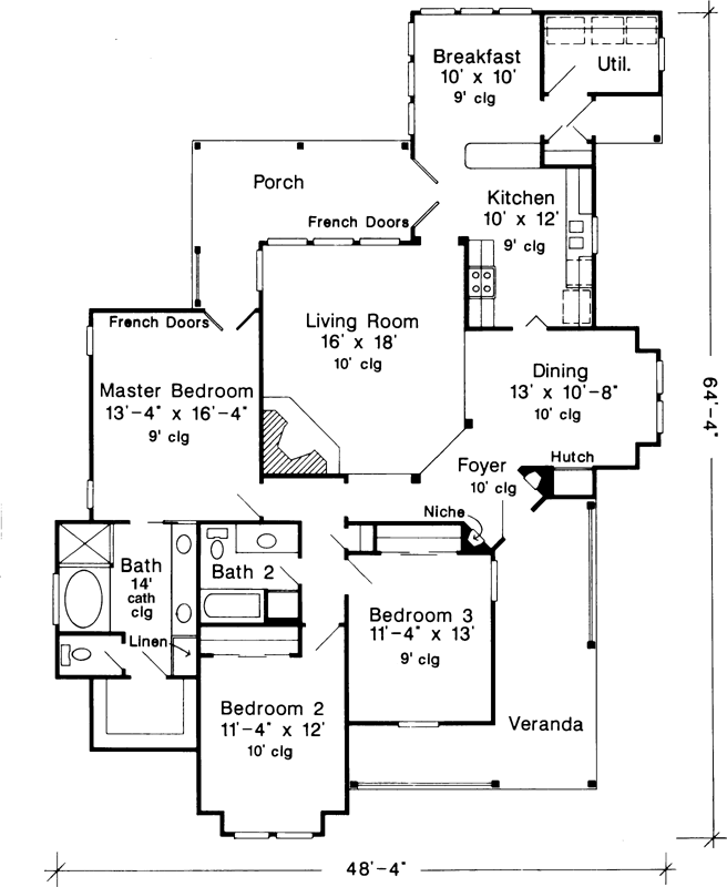 Main Floor Plan: 58-337