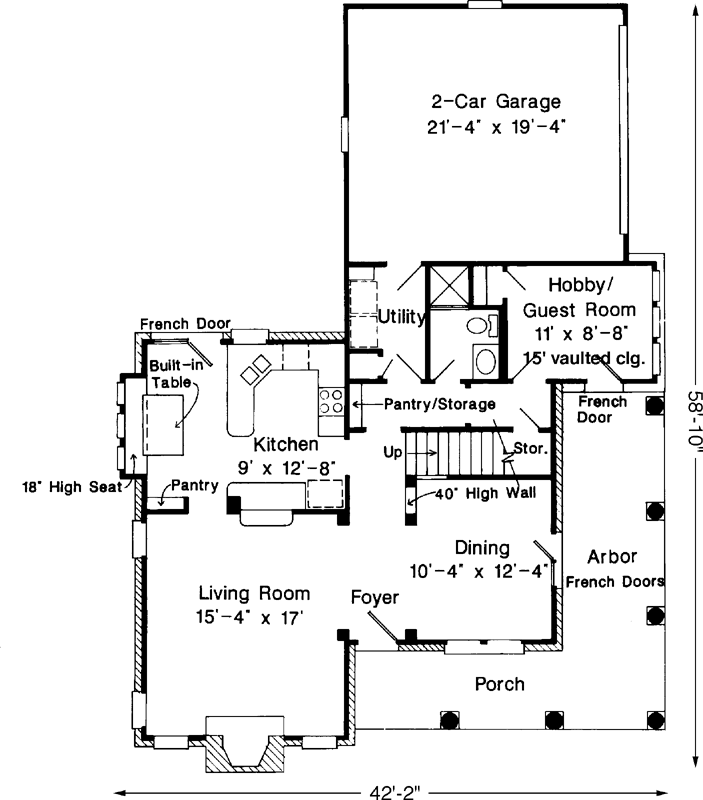 Main Floor Plan: 58-338