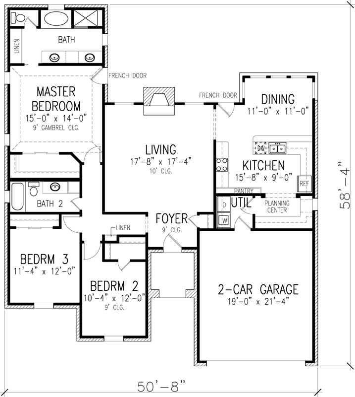 Main Floor Plan: 58-342