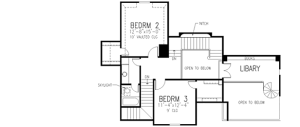 Upper/Second Floor Plan: 58-343