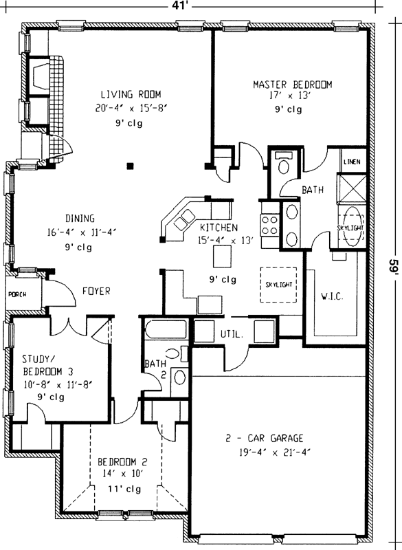 Main Floor Plan: 58-345