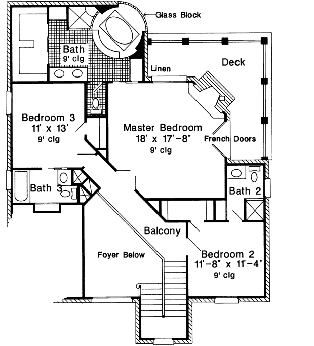 Upper/Second Floor Plan: 58-346