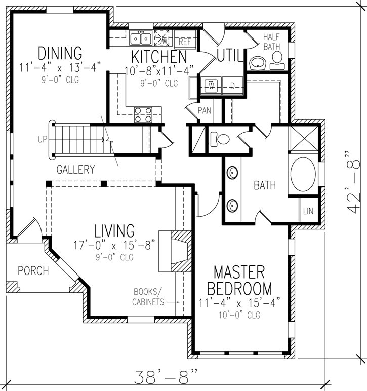 Main Floor Plan: 58-349