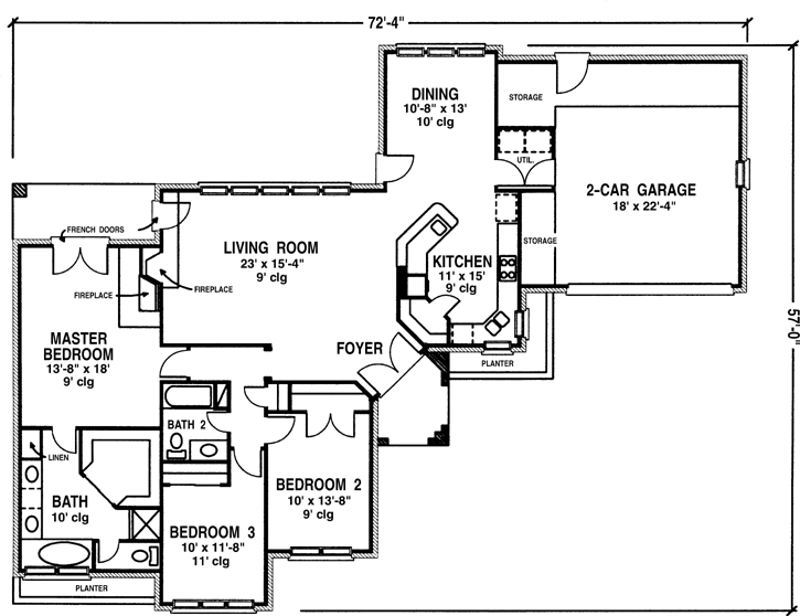Main Floor Plan: 58-350