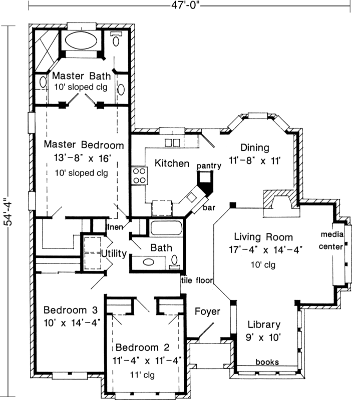 Main Floor Plan: 58-351