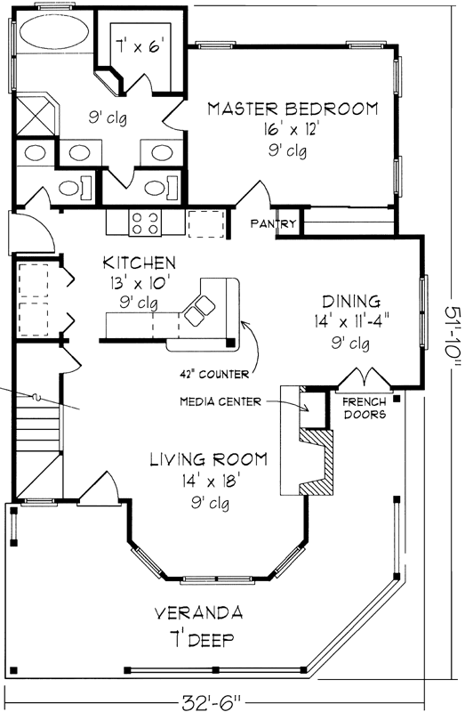 Main Floor Plan: 58-352