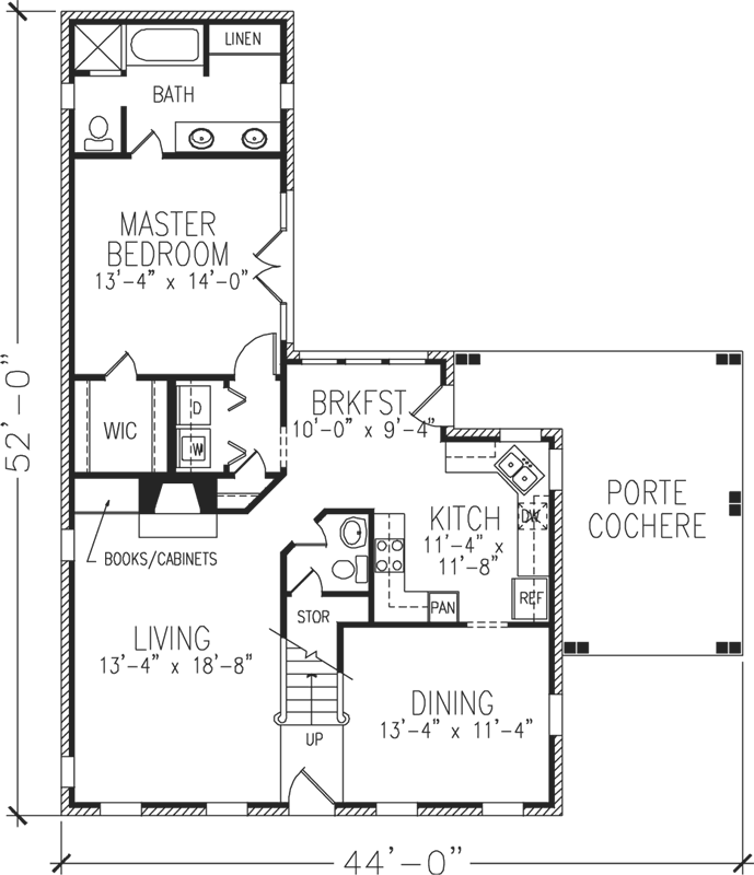 Main Floor Plan: 58-354