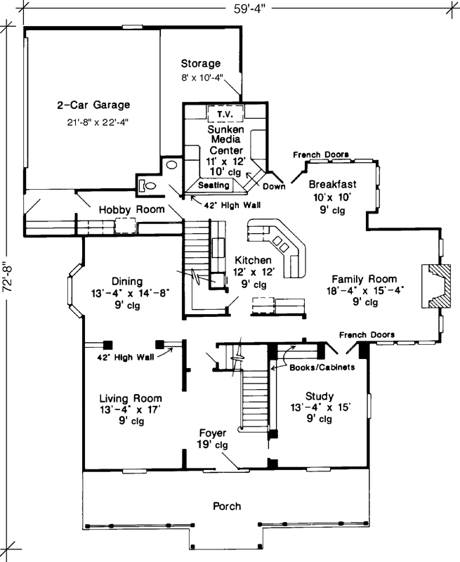 Main Floor Plan: 58-355