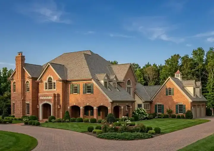 European house plans 58-362 - front exterior, 4,872 sq ft, 5 bed, 5 bath house plans | Monster House Plans