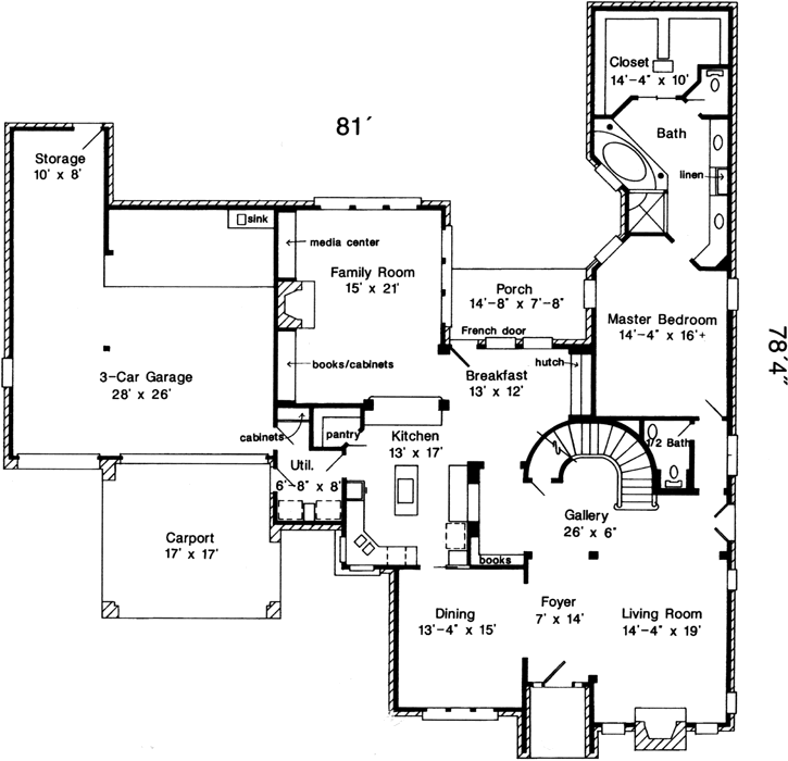 Main Floor Plan: 58-363