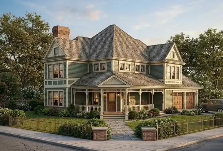 Farmhouse house plans 58-364 - front exterior, 1,878 sq ft, 3 bed, 2 bath house plans | Monster House Plans