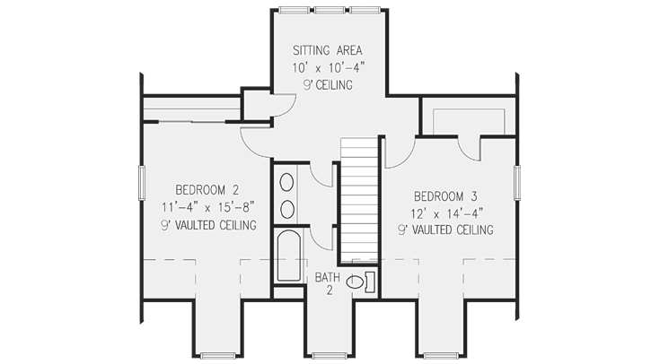 Upper/Second Floor Plan: 58-365