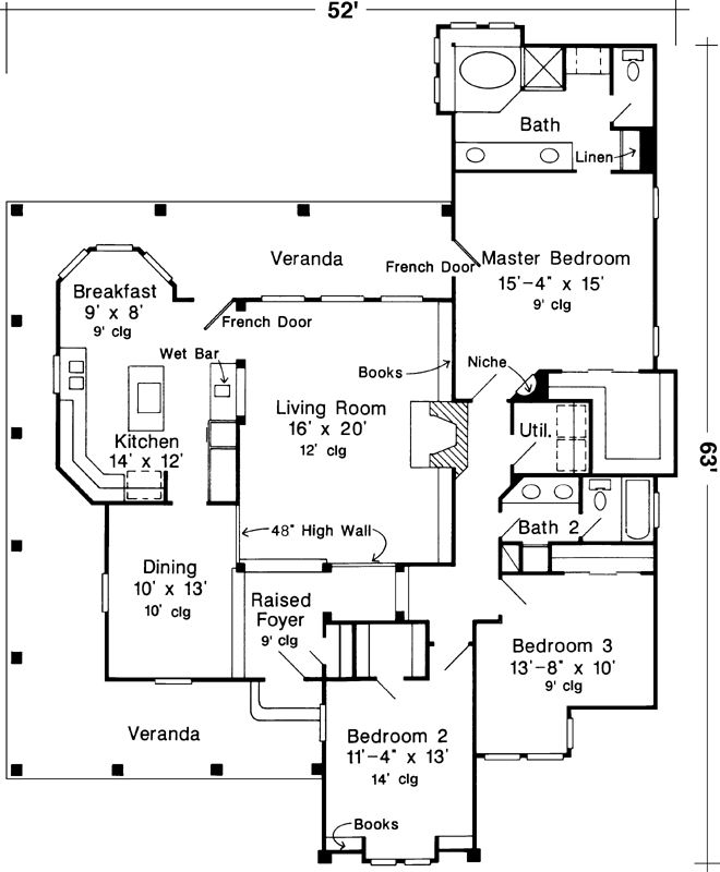 Main Floor Plan: 58-366