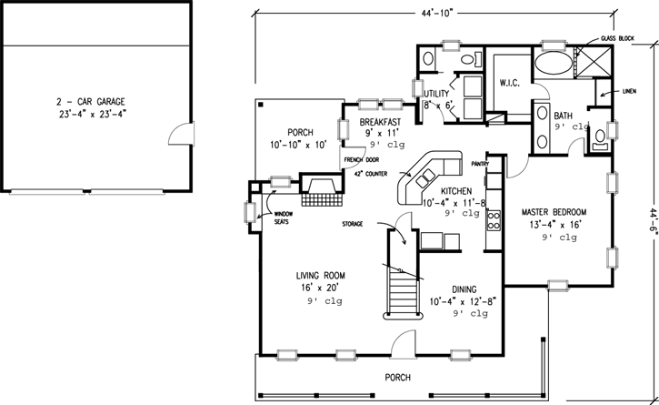 Main Floor Plan: 58-367