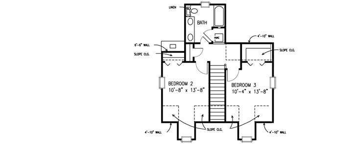 Upper/Second Floor Plan: 58-367