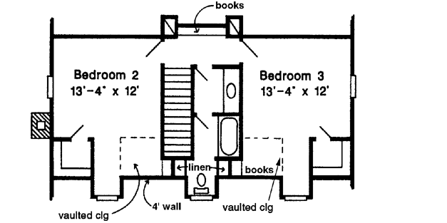 Upper/Second Floor Plan: 58-369