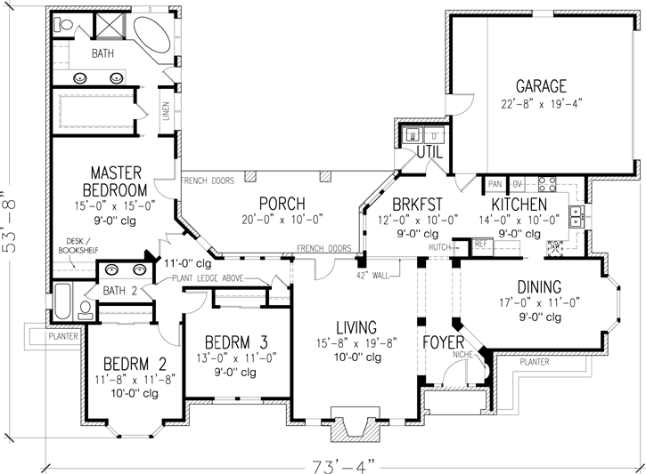 Main Floor Plan: 58-371