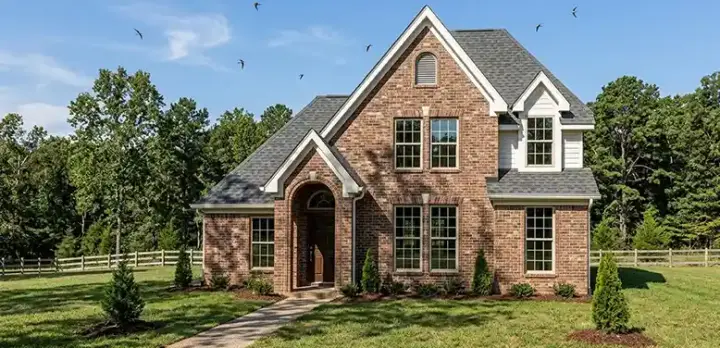 European house plans 58-374 - front exterior, 2,090 sq ft, 4 bed, 2 bath house plans | Monster House Plans